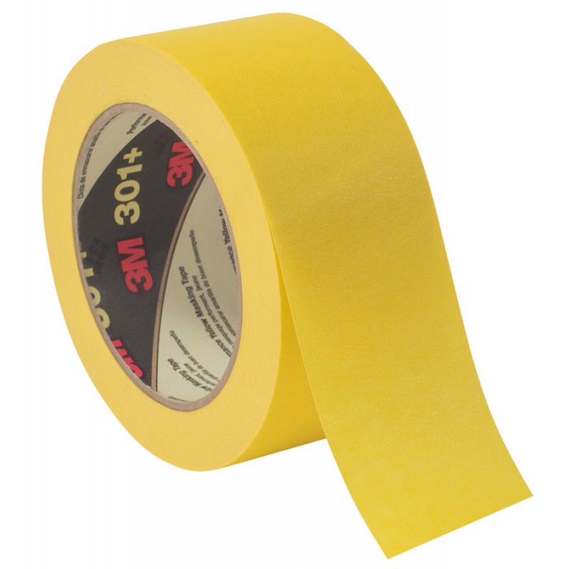 fumle blive forkølet kunst 3M Performance Yellow Masking and Painter's Tape 301+, 48mm x 55m, 6.3 mil  - Gopher Industrial - Gopher Industrial