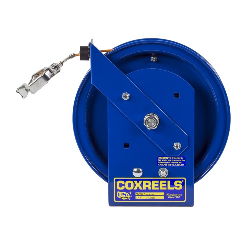 Coxreels EZ-SD-100-1 Safety System Spring Driven Static Discharge Cord Reel  100ft - Gopher Industrial - Gopher Industrial