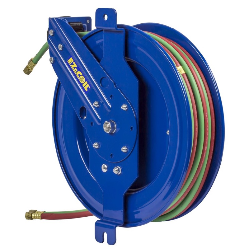 Coxreels EZ-SG17W-150 Safety System Side Mount Welding Hose Reel 1/4in oxy-acet  - Gopher Industrial - Gopher Industrial