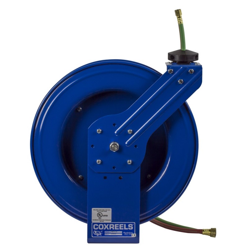 Coxreels SHW-N-1100 Spring Driven Welding Hose Reel 1/4 X 100' Oxy-Acet  Twin Line 200PSI - Gopher Industrial - Gopher Industrial
