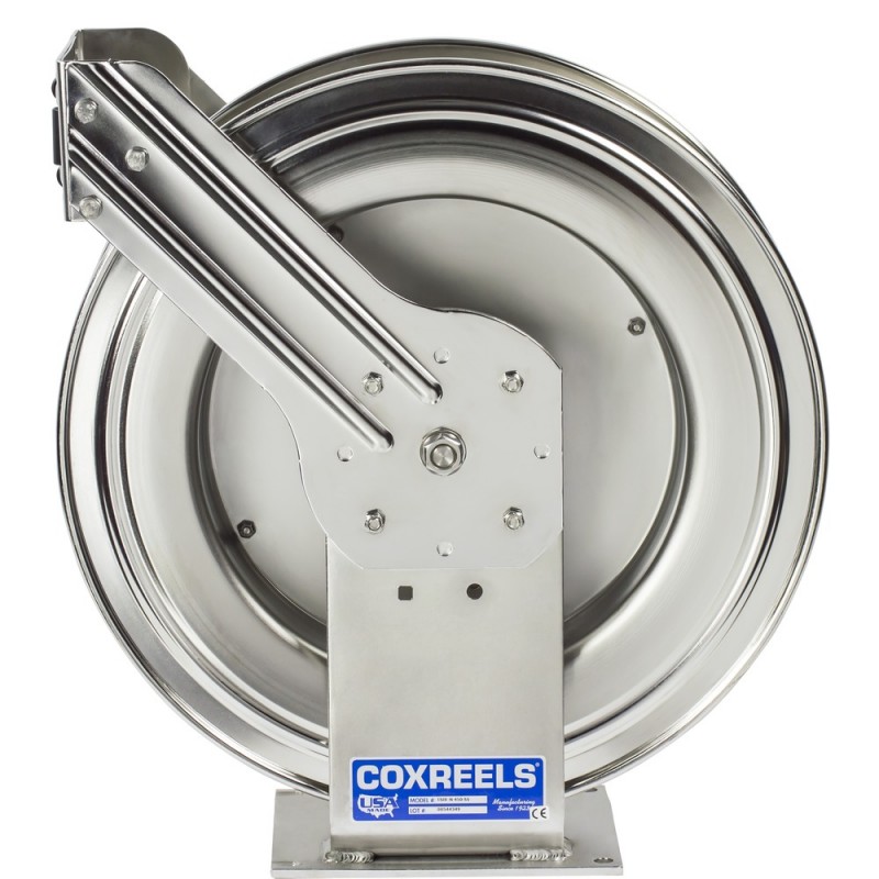 Coxreels TMPL-N-4100-SS Stainless Steel Spring Driven Hose Reel 1/2 x 100 