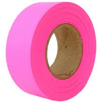 Flagging Tape,Glo-Pink 150 Foot 