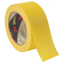 3M Performance Yellow Masking and Painter's Tape 301+, 48mm x 55m, 6.3 mil