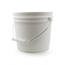 Bucket - White 1 Gallon Bucket w/Handle and no lid