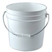 Bucket - White 2 Gallon Bucket w/ Handle and no lid
