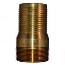 1/2" Threaded Combination Brass Nipple