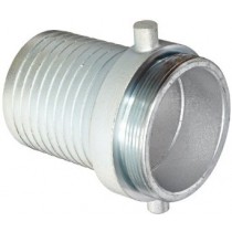 2-1/2" Male Plated Steel Suction Hose Coupling