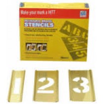2" Interlocking Brass Stencil Pack - Letters Only
