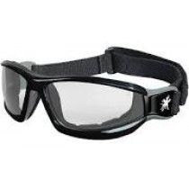 Crews Swagger RP1 Series Black Safety Goggles Clear AV/AF Lens Foam Lined w/Adj. Strap
