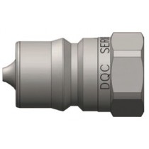 DQC 3/8" x 3/8" FNPT Steel H-Series ISO-B Nipple