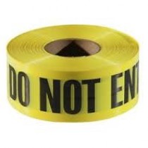 Empire "Caution Do Not Enter" Barricade Tape 3" X 1000' Yellow