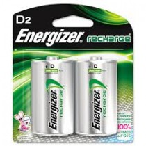 Energizer Rechargeable Battery - 2 Pack D