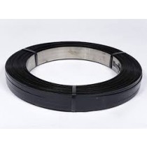 1/2" X .020" Black Steel Strapping 100# Roll