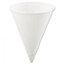 Konie Paper Cone Cup 4 OZ Rolled Rim 5000/CS