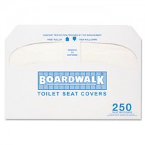 Boardwalk Premium 1/2 Fold Toilet Seat Cover 250/Sleeve 4 Sleeves/CS