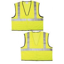 Fluorescent Lime Safety Vest Tear Away - 2X-Large