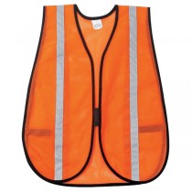 GP Poly Orange Mesh Safety Vest 1" Silver Stripe