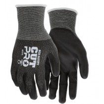 MCR Safety Cut Pro 21 Gauge Hypermax Cut A4, Abrasion 3 and Puncture 2 Resistant Work Gloves, Polyurethane Coated Palms & Fingertips - XL