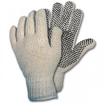 Memphis Cotton Glove White and Black Dots 1/DZ