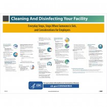 CLEANING AND DISINFECTING YOUR FACILITY, 18 x 24 POSTER