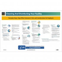 CLEANING AND DISINFECTING YOUR FACILITY, 12 x 18 POSTER