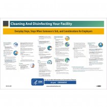 CLEANING AND DISINFECTING YOUR FACILITY, 12 x 18 PAPER POSTER