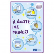 WASH YOUR HAND, SPANISH, 18 X 12 POSTER