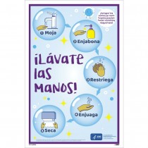 WASH YOUR HANDS SPANISH, 18 X 12 PAPER POSTER