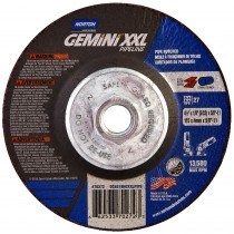 Norton Gemini XXL AO T27 4-1/2" X 1/8" X 5/8"-11 Grinding Wheel