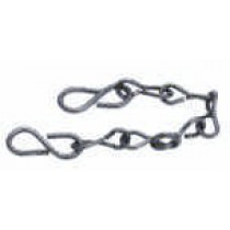 Coupling Stainless Chain W/Hooks 8"