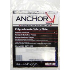 Anchor 4-1/2" X 5-1/4" Polycarbonate Safety Plate