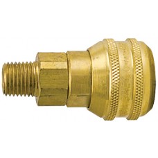 Breco 1/4" Coupler Brass x 1/4" MNPT Sleeve Lock
