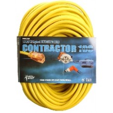 Southwire 12/3 Extension Cord SJTW 15A 125V 100 FT - Yellow with Lighted Ends