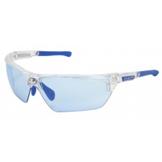 Dominator DM3 Clear Frame, Light Blue Max6 Anti-Fog Lens Safety Glasses