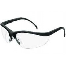 Crews Klondike Safety Glasses Black w/ Clear Lens Anti-Fog Lens