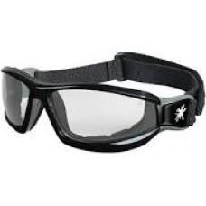 Crews Swagger RP1 Series Black Safety Goggles Clear AV/AF Lens Foam Lined w/Adj. Strap