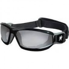 Crews Swagger RP1 Series Black Safety Goggles Indoor/Outdoor AV/AF Lens Foam Lined w/Adj. Strap