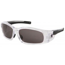Swagger Clear Frame, Black Temples, Gray Anti-Fog Lens Safety Glasses