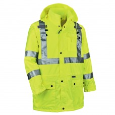Ergodyne GloWear 8365 L Lime Class 3 Hi-Vis Rain Jacket