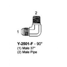 3/4" X 1/2" HYDRAULIC ADAPTER - MJIC X MNPT 90 ELBOW