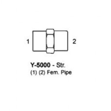 1/8" X 1/8" HYDRAULIC ADAPTER - HEX COUPLING