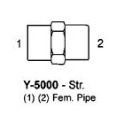 1/4" X 1/4" HYDRAULIC ADAPTER - HEX COUPLING