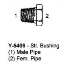 1/4" X 1/8" HYDRAULIC ADAPTER - HEX BUSHING