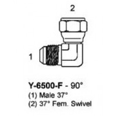 2" MJIC X 2" FJIC HYDRAULIC ADAPTER - 90° ELBOW