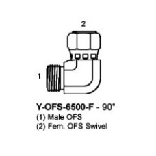 HYDRAULIC ADAPTER - MOFS X FOFS Swivel 90D Elbow