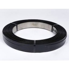 1/2" X .020" Black Steel Strapping 100# Roll
