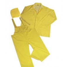 Flame Resistant Rain Suits - 3 Piece Suit - Large
