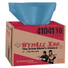Kimberly Wypall X80 Shop Hand Towel Blue 160/BX