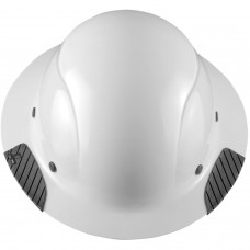 Lift DAX Reinforced Fiber Resin Full Brim Safety Hat - White - Class G