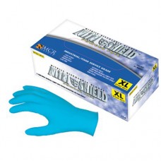 Memphis Nitrishield Blue Disposable Gloves Powder Free 4mil Extra Large - 100/BX